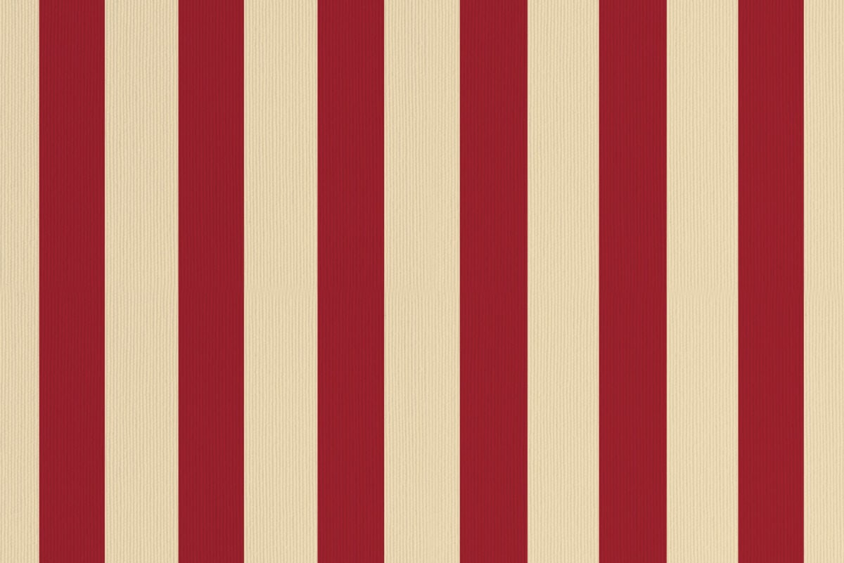 Κόκκινο και μπεζ ριγέ ύφασμα TEMPOTEST 880 για διακόσμηση και επίπλωση.