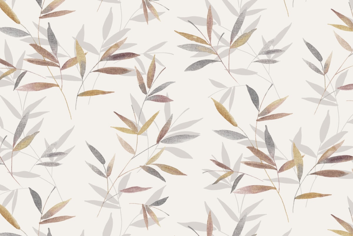 Φτερό και φύλλα σε φυσική παλέτα χρωμάτων, ιδανικό για διακόσμηση και δημιουργικά έργα.